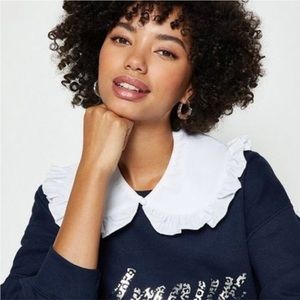 NWOT H&M White Ruffle Collar